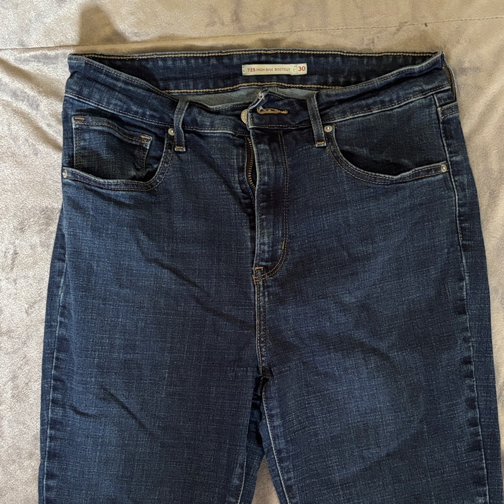 Classic Blue Straight Leg Jeans